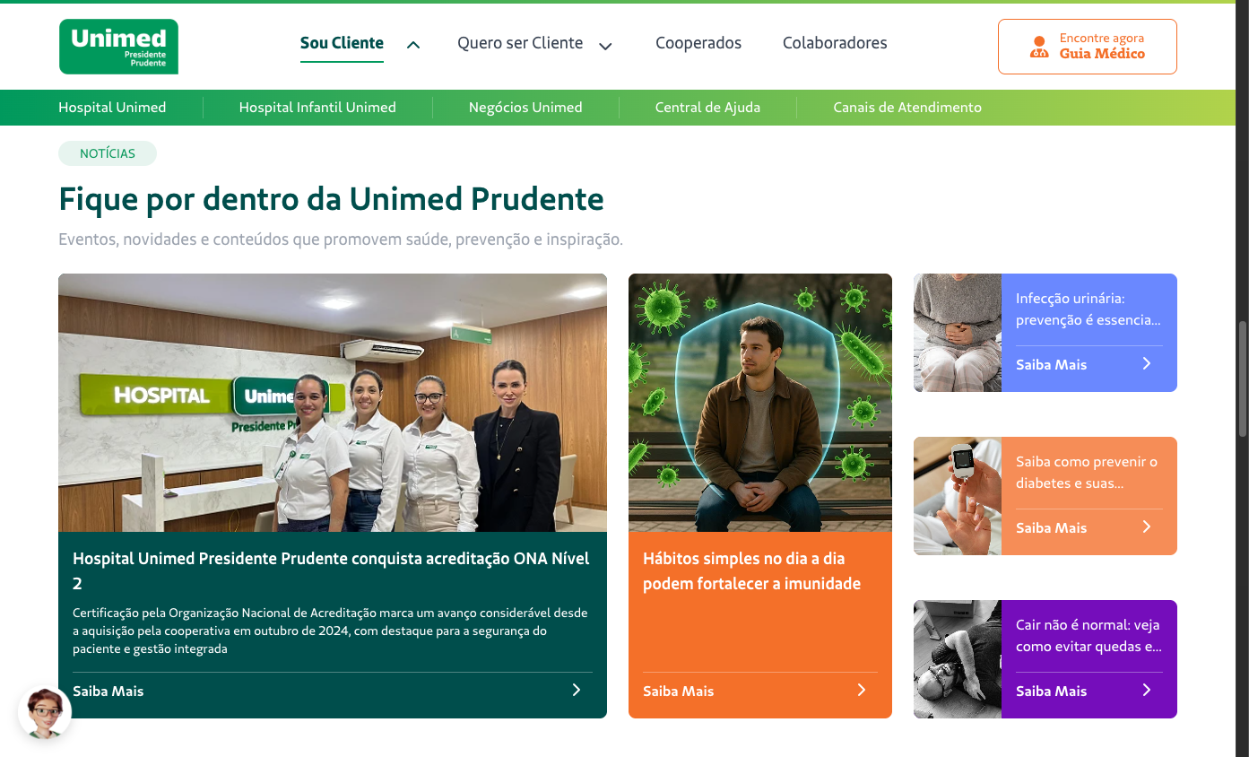 Unimed Prudente - Área do Beneficiário